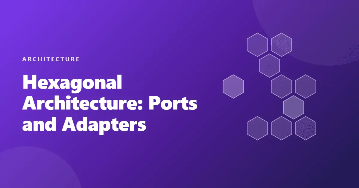 hexagonal architecture ports and adapters