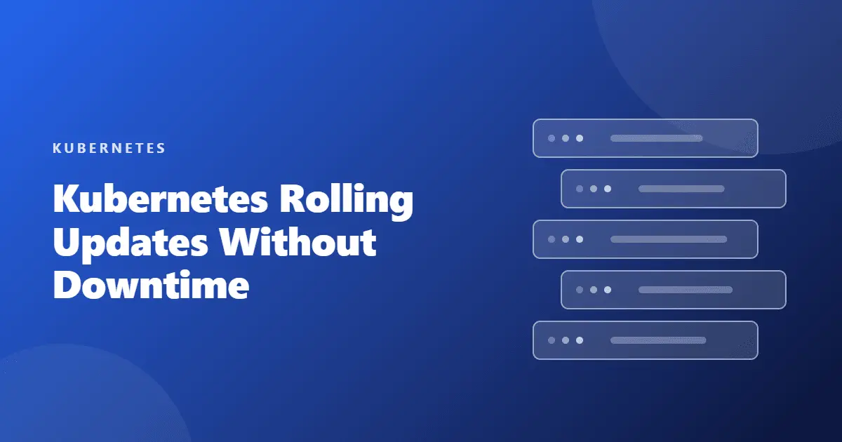 kubernetes zero downtime rolling updates