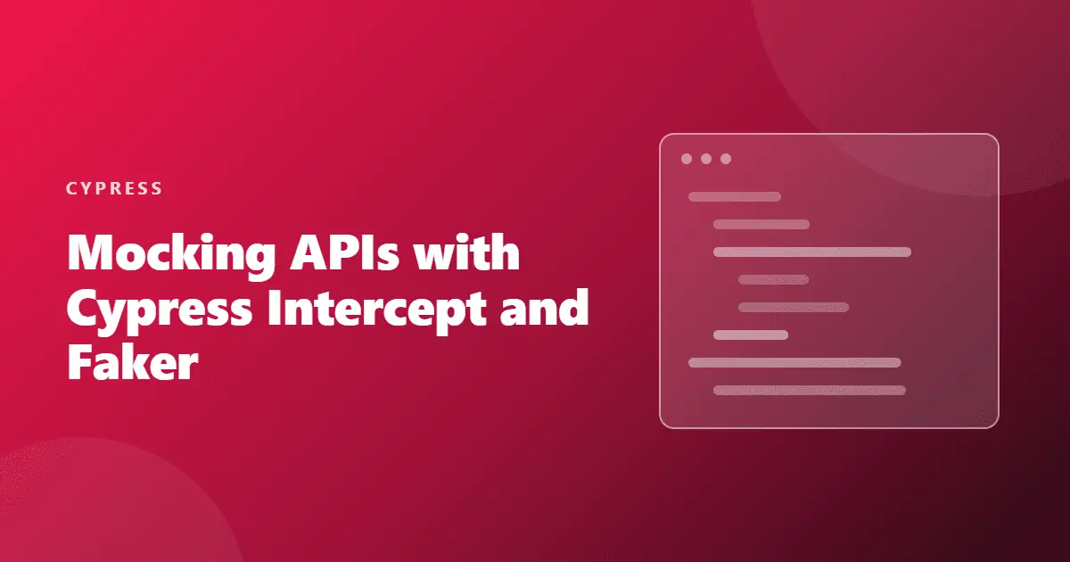 mocking apis in cypress with intercept and faker