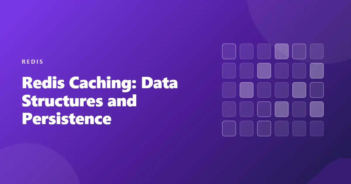 redis caching data structures and persistence