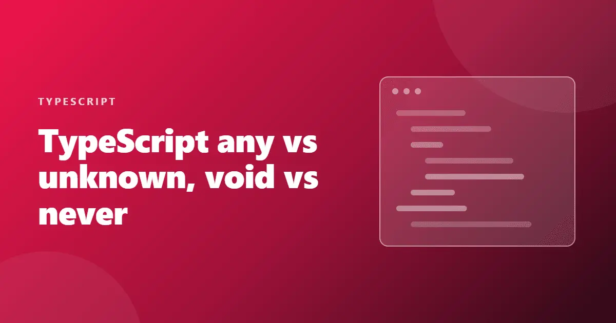 typescript basic types any unknown never